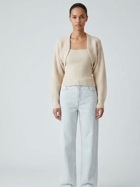 NADAAM Women’s cream knit sweater